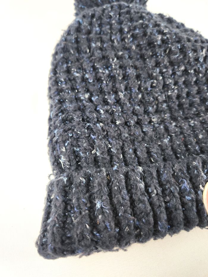 Bonnet Superdry avec pompon Tricot Bleu Chiné - photo numéro 2