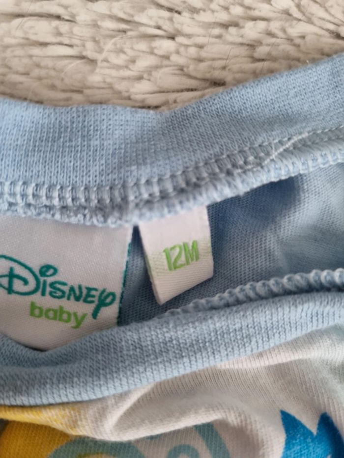 Tee shirt mickey 12 mois bleu clair - photo numéro 2