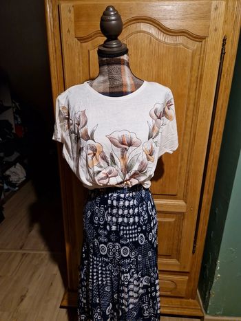 Joli t-shirt oversize vintage paillettes arum