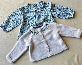 Ensemble chemisier gilet hiver Obaïbi 6 mois