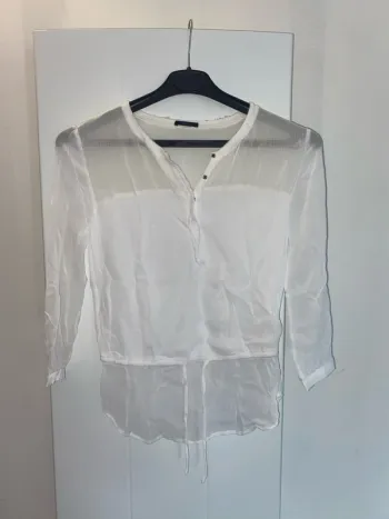 Blouse blanche manches longues