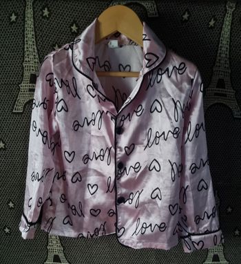 Chemise de pyjama effet satin 5ans