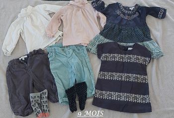 lot fille 9 mois vertbaudet