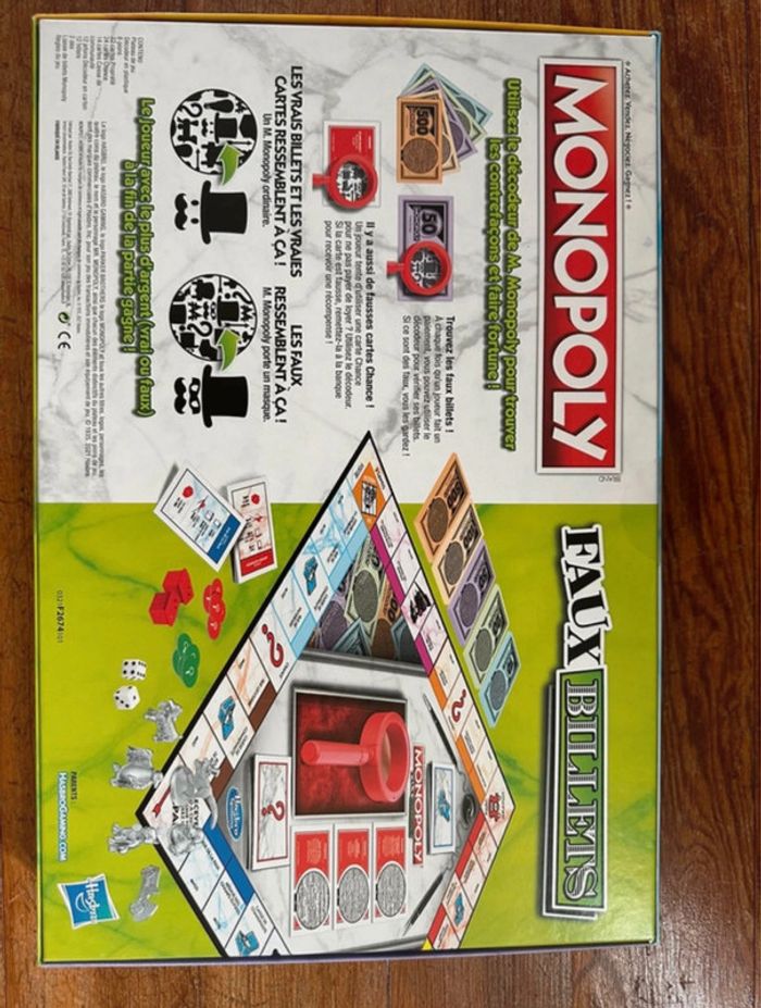 NEUF Monopoly Faux billets détecteur Hasbro décodeur jeu société - photo numéro 2