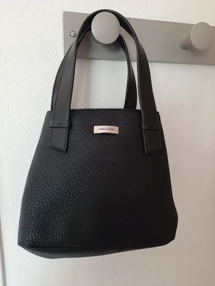 Sac à main Paquetage noir - photo numéro 10