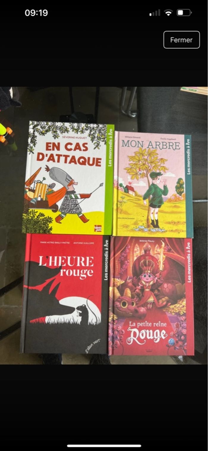 Livres mercredi à lire
