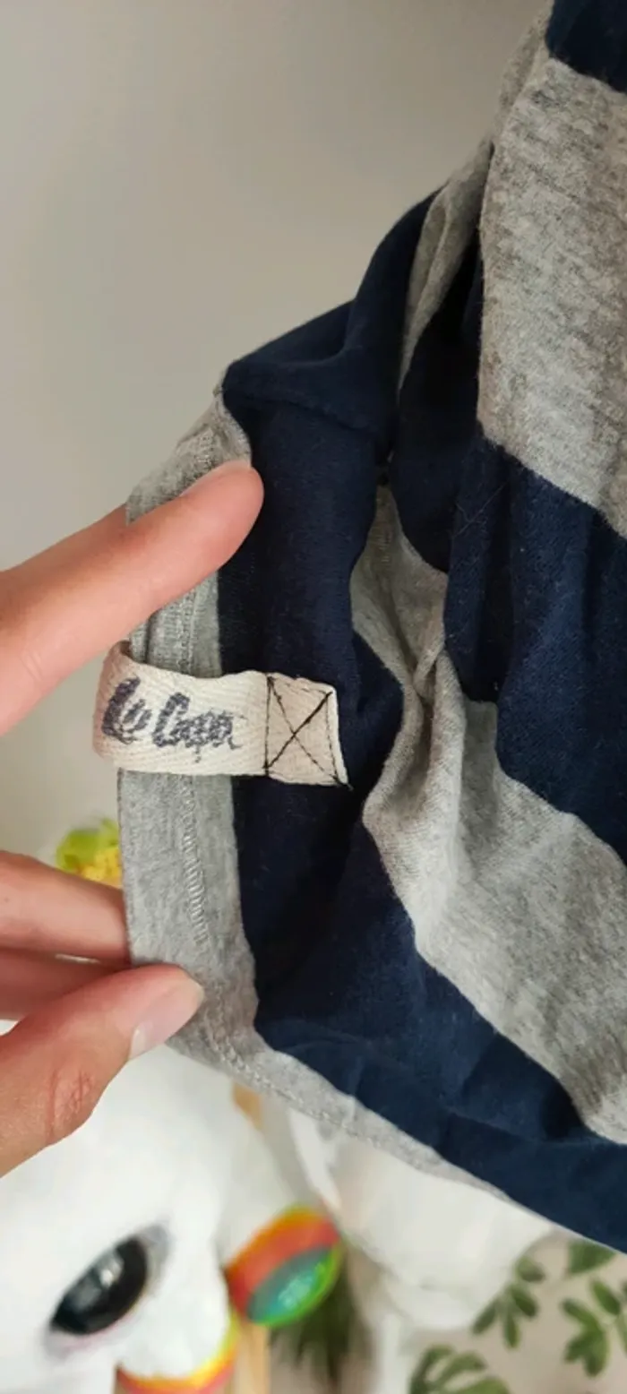 T shirt a rayures Lee Cooper, taille L/40 - photo numéro 4