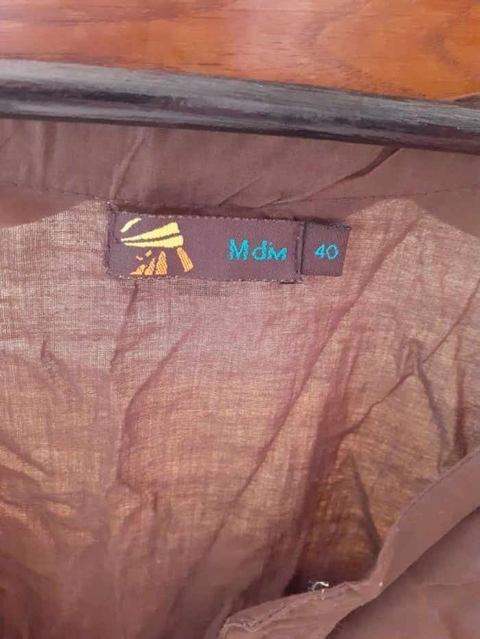 Chemisier marron T40 mdm - photo numéro 5