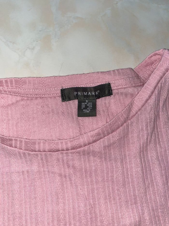 T-shirt court oversize rose taille S - photo numéro 2
