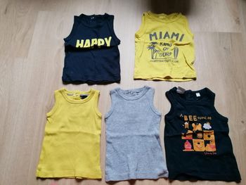 Lot de 5 débardeurs 3mois