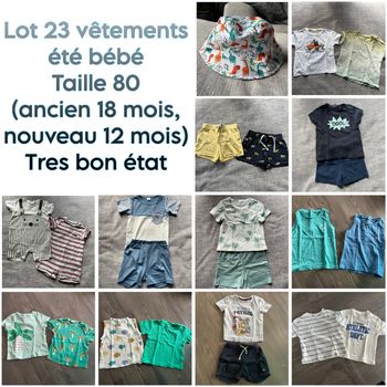 Lot de vêtements bébé garçon