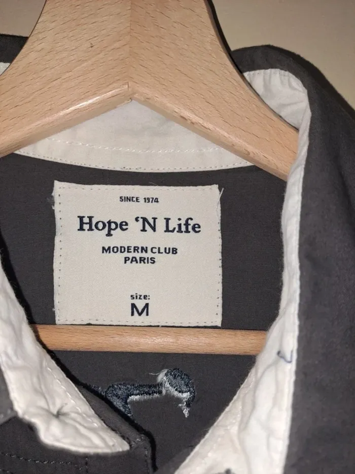 Chemise homme comme neuve Hope'N Life M gris foncé - photo numéro 7
