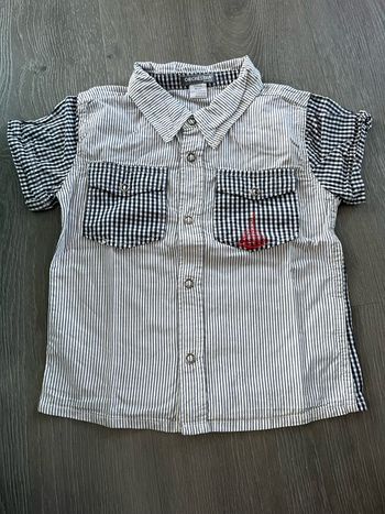 Chemise manches courtes garçon
