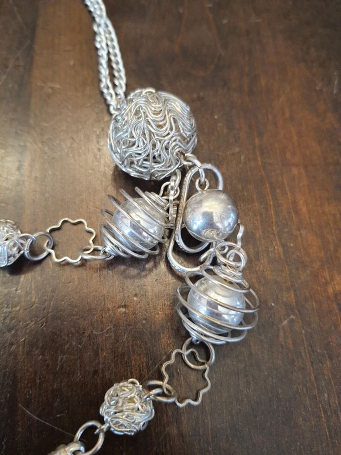 Collier moderniste années 1970. Signé LBVYR - photo numéro 18