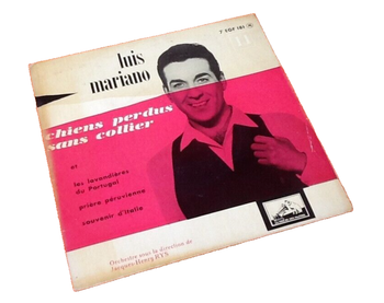 Vinyle 45 tours Luis Mariano Chiens perdus sans collier (1955)
