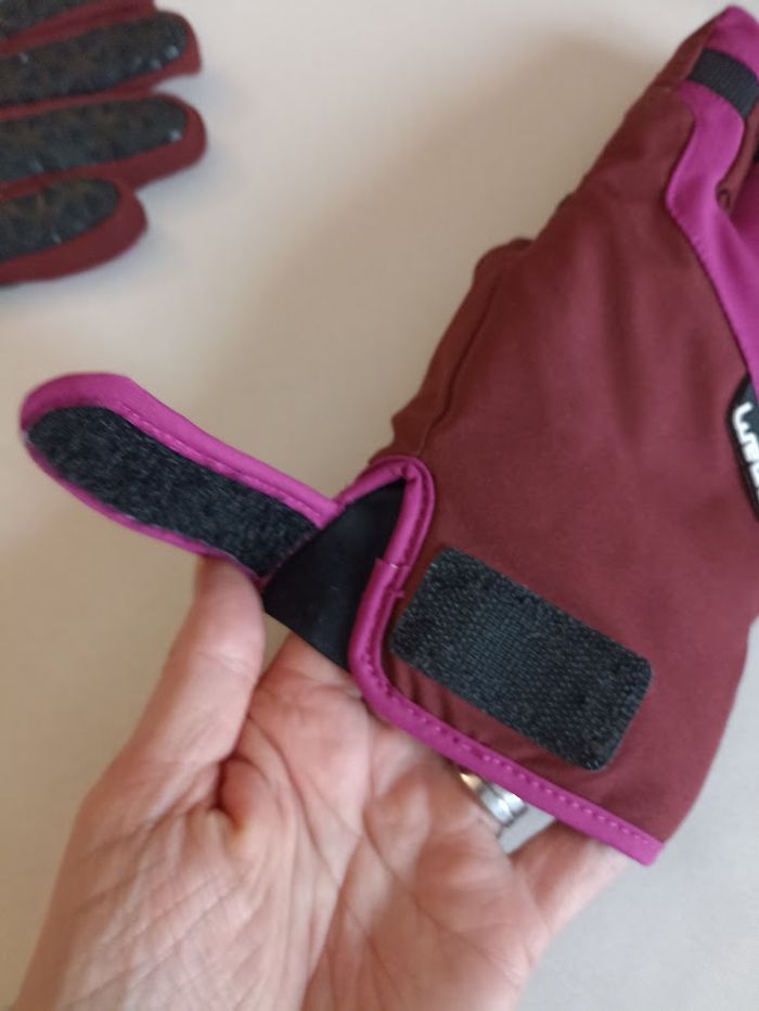 Gants de ski WEDZE Taille XL - Rose & Bordeaux Élégants - Prêts pour les Pistes ! - photo numéro 4