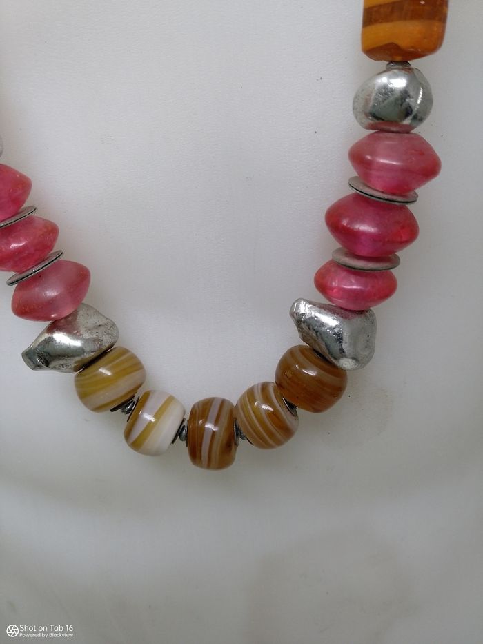 Superbe collier ce soir Annecy en pâte de verre de style de Murano - photo numéro 3