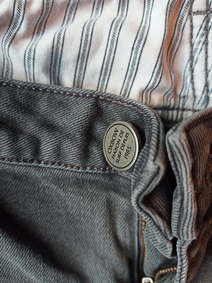 Jeans gris Oxbow taille 31 - photo numéro 3