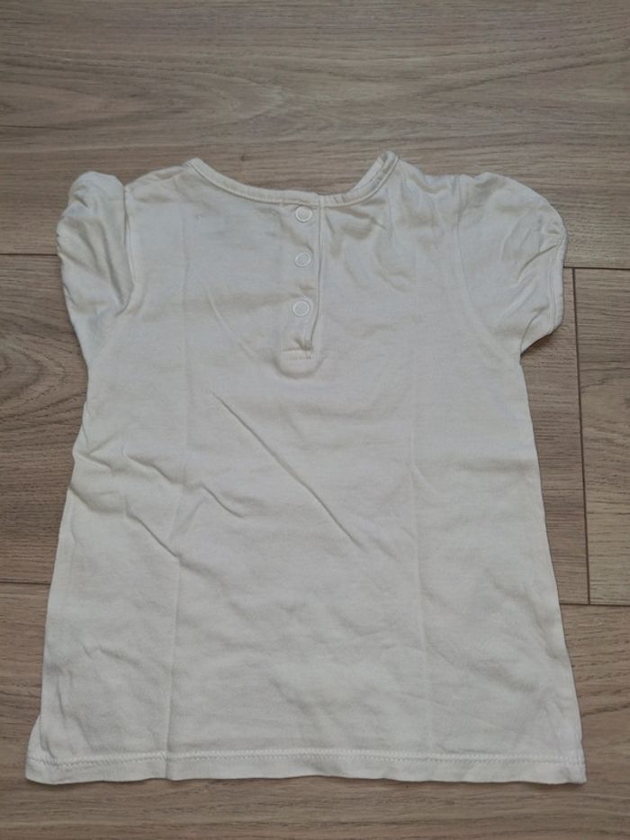 Tee shirt manche courte fille 24 mois - photo numéro 3