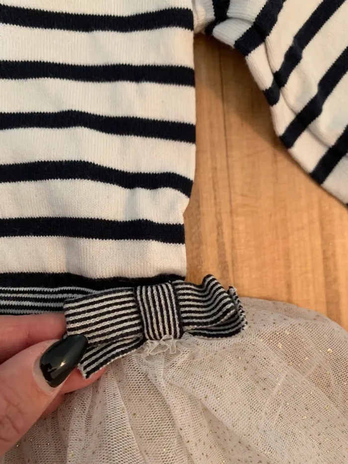 Robe à paillettes petit bateau taille 12 mois - photo numéro 4
