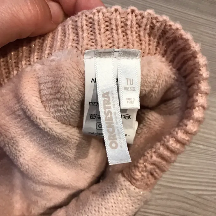 Bonnet snood rose chat coeur doré fille Orchestra 18/24 mois 🌸 - photo numéro 7