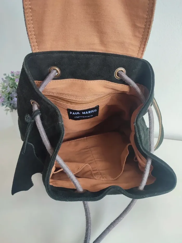 Sac a dos le Baroudeur noir🖤💛 éclats dorés - Paul Marius - photo numéro 8