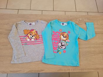 Lot de 2 tee-shirts fille en 18/24 mois