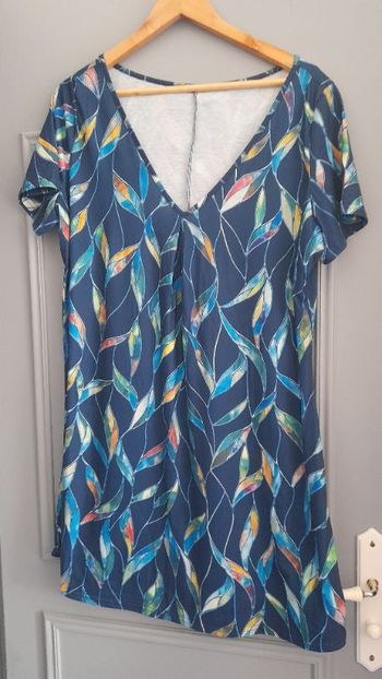 Robe bleu multicolores