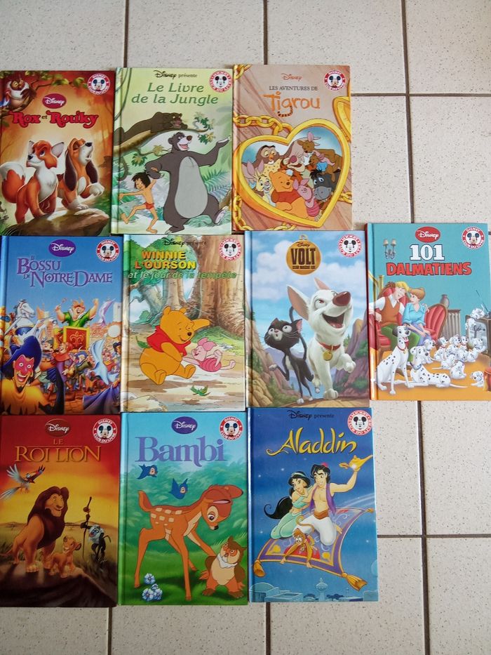 Livre mickey club du livre enfant, Disney,  roi  lion, cendrillon, , Aristochats, rox rouki, bianca, 101 dalmatiens , volt, livre jungle, winnie - photo numéro 3