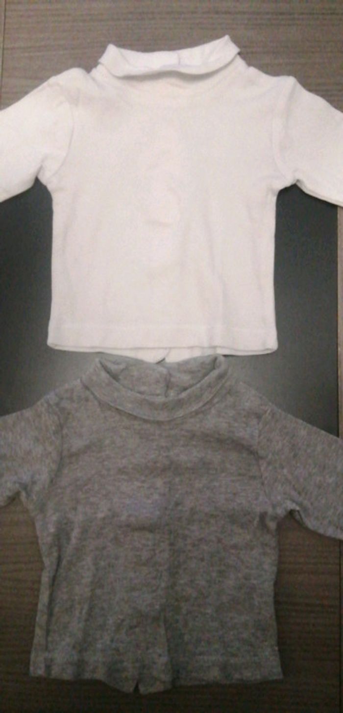Lot de 2 tee-shirt manche longue jumeaux