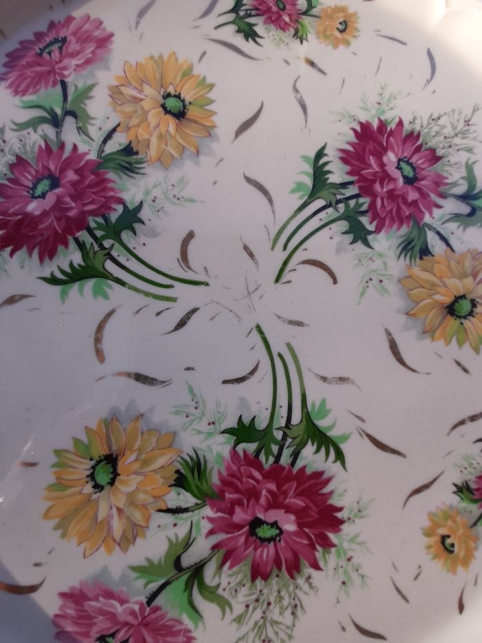 Plat porcelaine  française vintage Revol - photo numéro 2