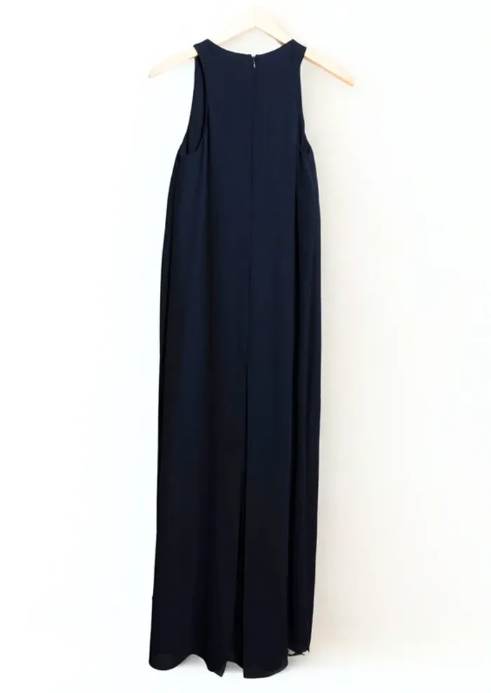 Robe bleu marine longue COS – Taille 34 - photo numéro 3