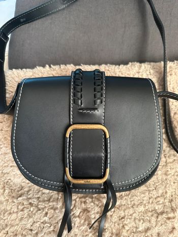 Sac Teddy petit modèle cuir noir