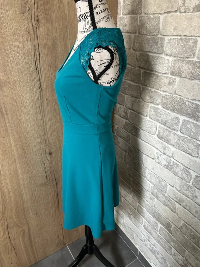 Robe patineuse bleu canard taille 34 - photo numéro 3