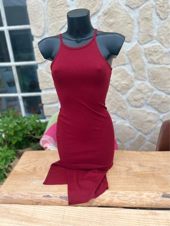 Robe mi longue été moulante bordeaux belcci S M 36 38