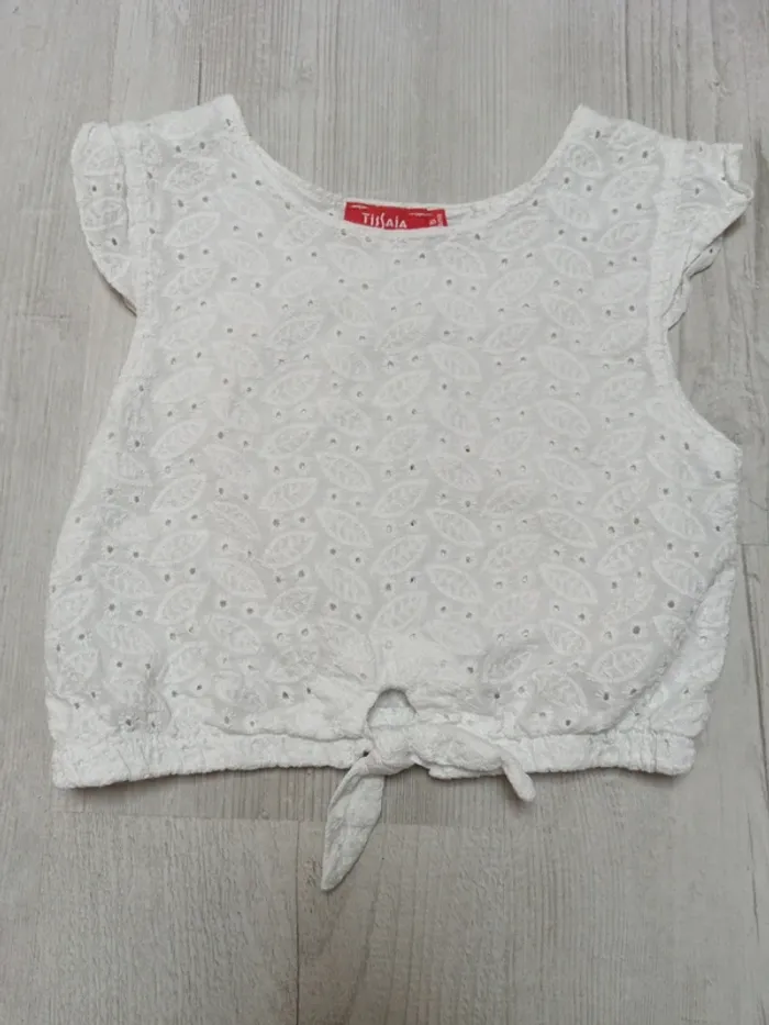 Crop top fille blanc 5 ans - photo numéro 2