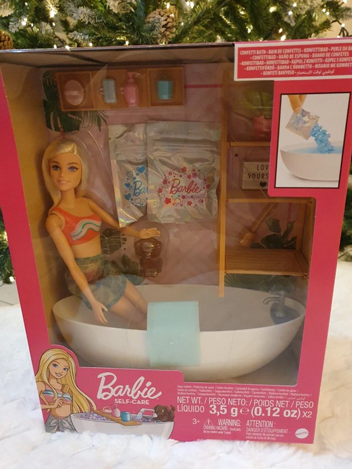 Coffret Barbie et son bain relaxant avec accessoirs