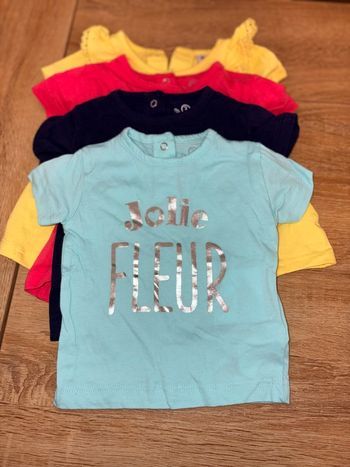 Lot de 4 t-shirt fille