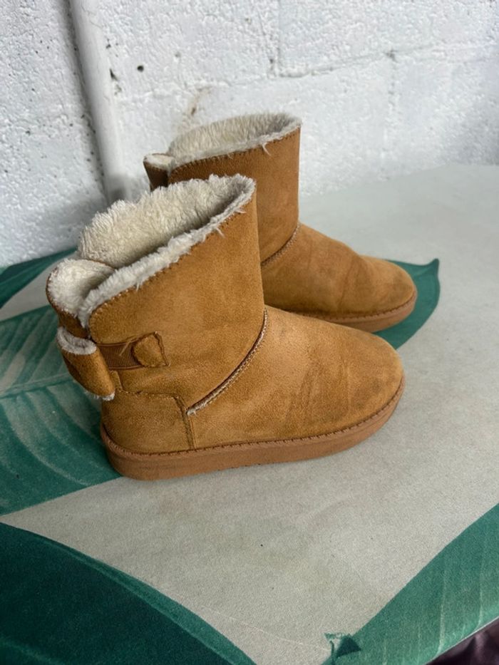 Bottes fourres en daim calme taille 29