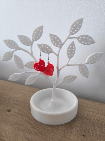 Boucles d'oreilles impression 3D 