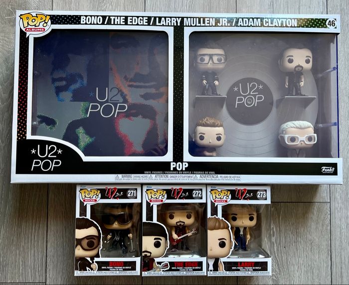 Lot de 4 figurines Funko Pop Chanteurs U2