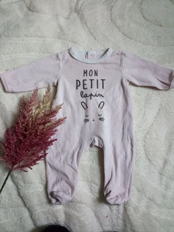 Pyjama 1 pièce en velours