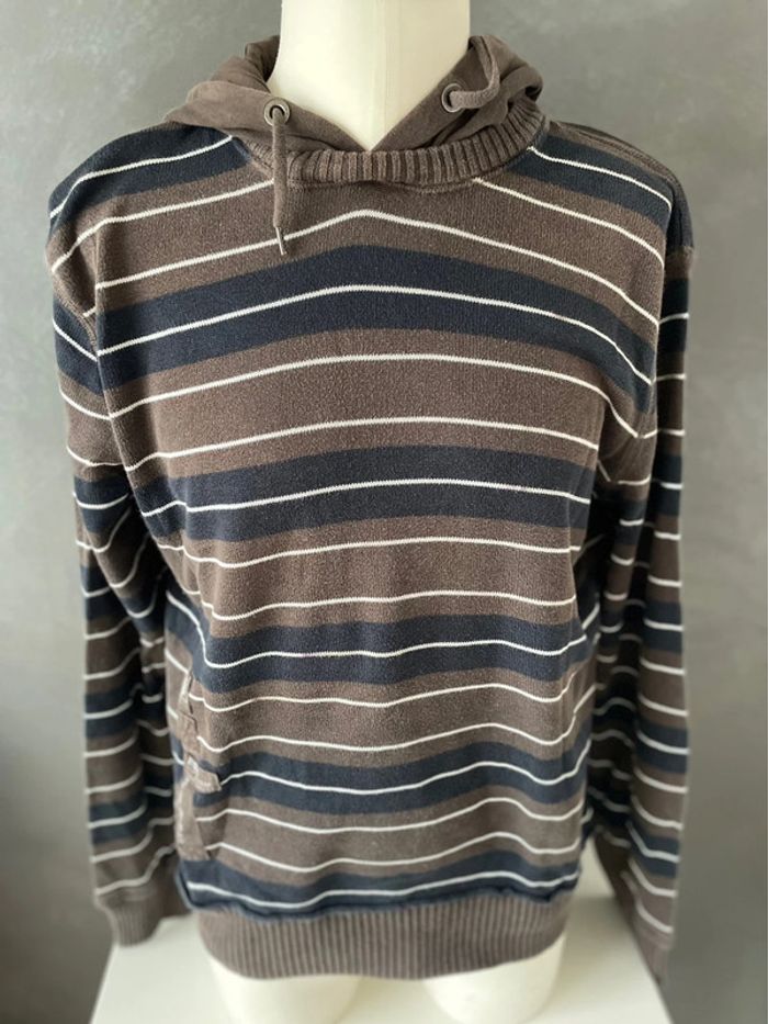 Sweat capuche marron