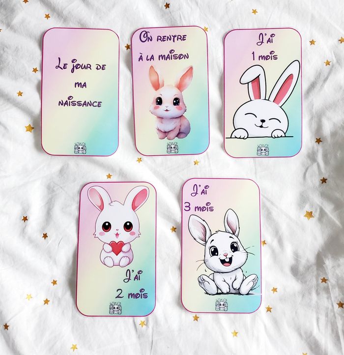 Cartes étape - Lapin Kawaï - photo numéro 2