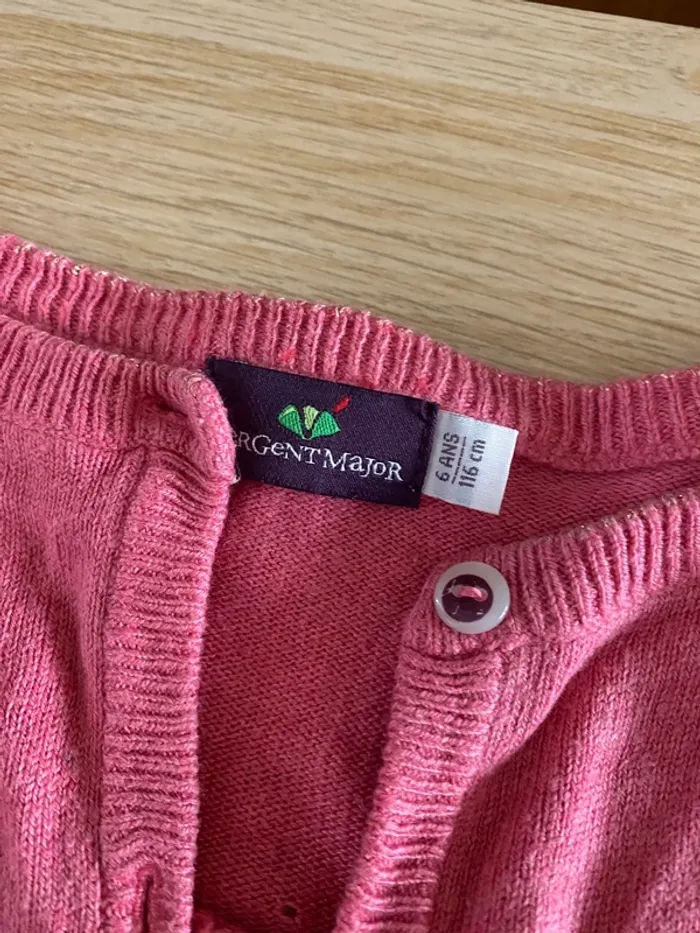 Gilets sergent major dpam 6 ans fille violet rose gris - photo numéro 5