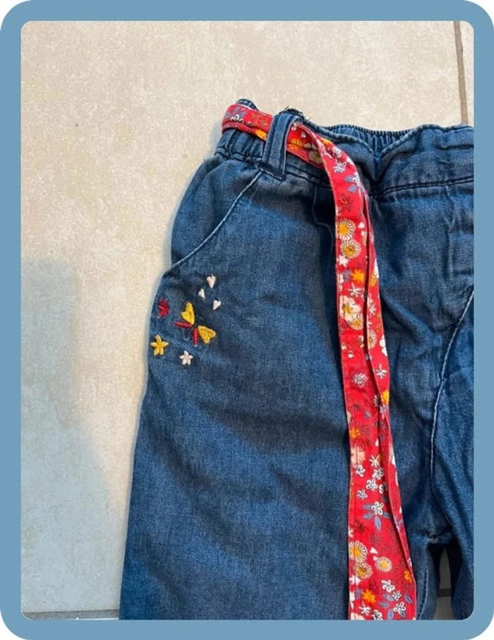 Joli pantalon fille 24 mois taille ajustable sergent major - photo numéro 2