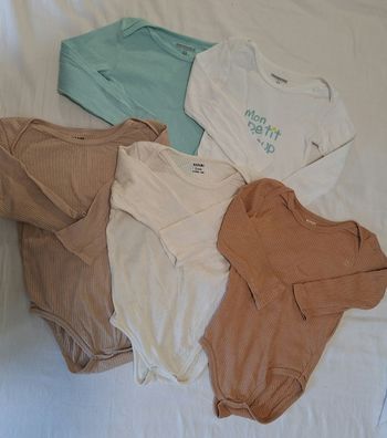 Lot de 5 bodies, 24 mois