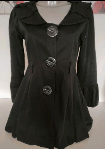 Manteau noir trench taille S