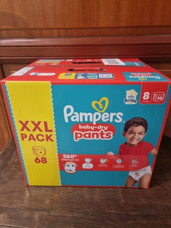 68 couches taille 8 pampers pants