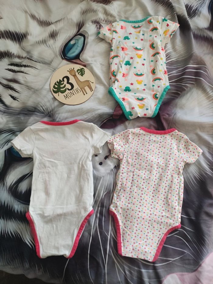 Lot de 3 body Minnie 3 mois - photo numéro 5